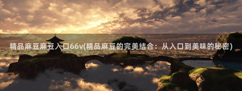 91麻豆国产专区：精品麻豆麻豆入口66v(精品麻豆的完美结合
